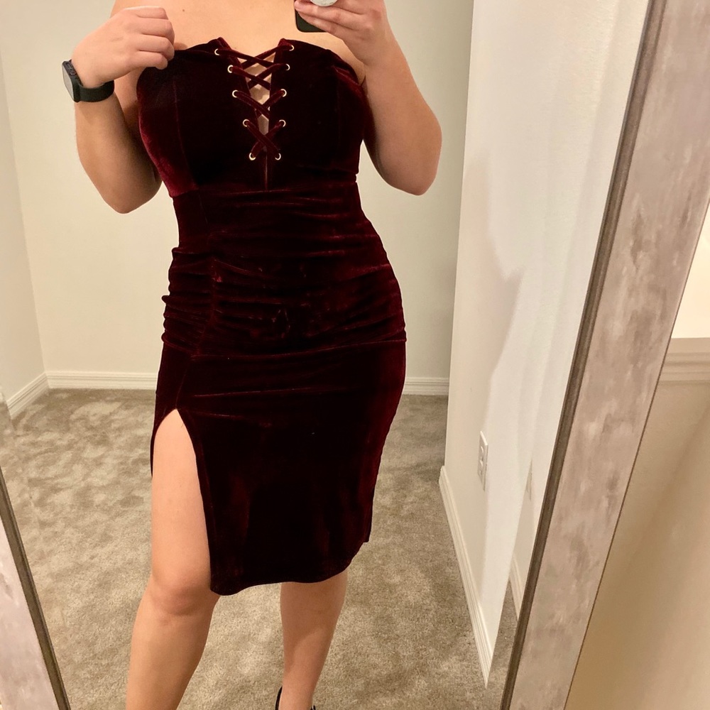 Velvet Holiday Party Dress